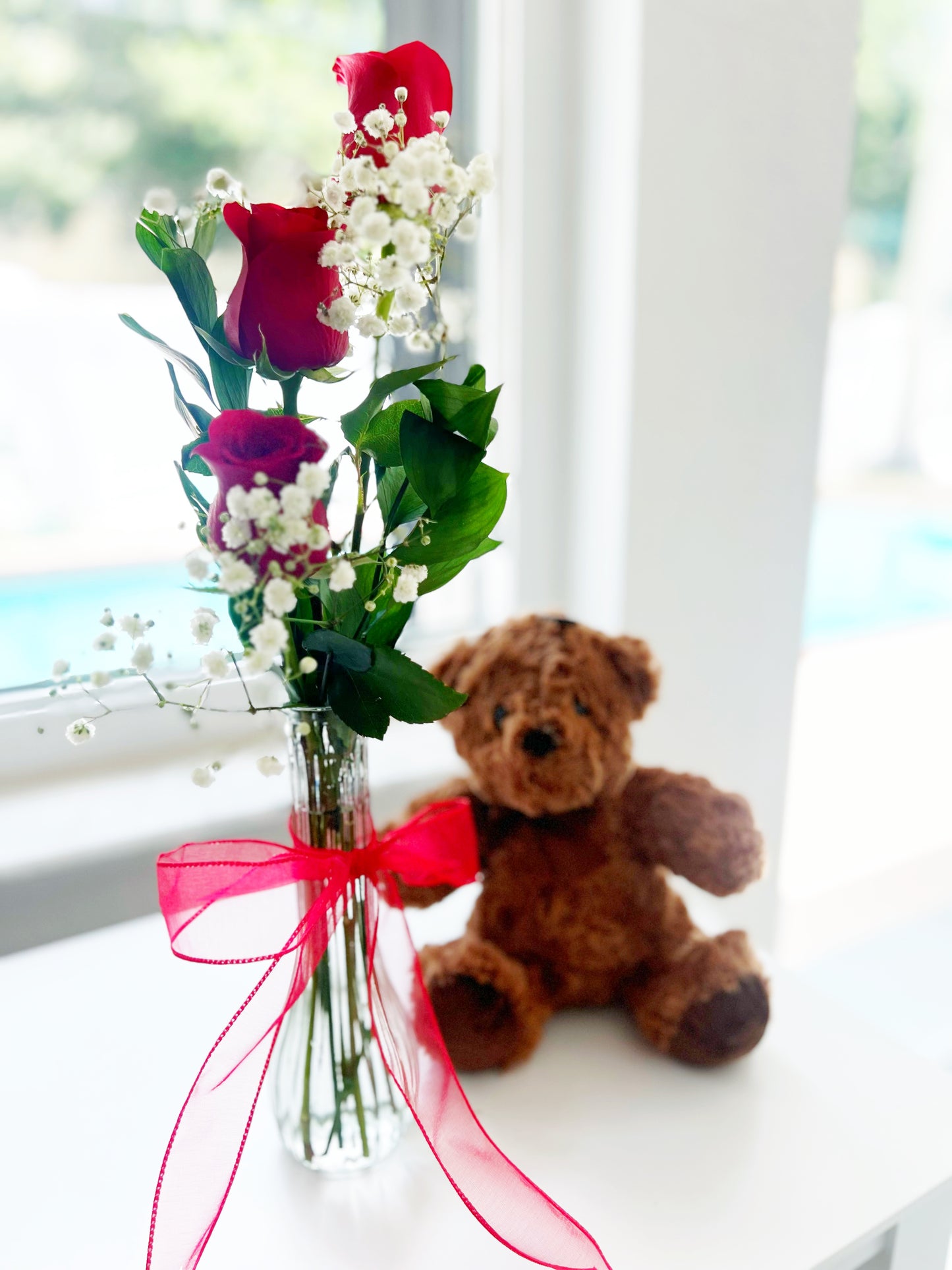 Floral Charm with a special bear